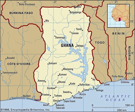 Ghana Maps & Facts .